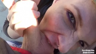 Spunky Deepthroat and Beach Cum Swallow Outdoor Sex Adventures #16