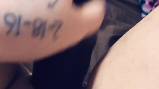 Playing With my BBC dildo watch it shoot out