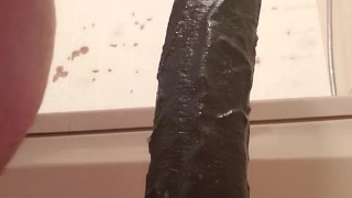 Making my dildo disappear and taking daddys dick