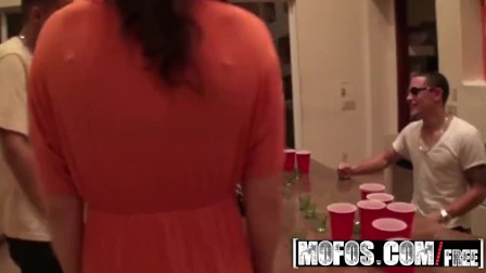 Mofos - Slutty teen Jynx Maze takes 3 cocks at house party