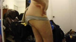 "I Touch Myself" HD gay bisexual male dance strips touches self