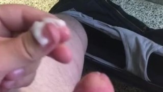 Cumming in college bathroom