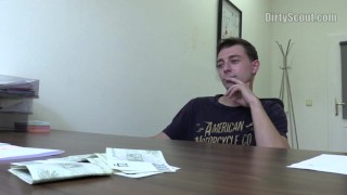  DIRTY SCOUT 160 - Straight Guy Takes The Agents Bait & Gets Down On His Knees To Suck Cock