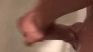 Solo shower masturbation