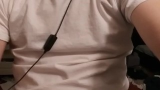 Shooting cum on my shirt