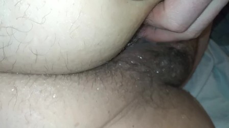 Wet squirting Pussy filled with homemade /muscle relaxer lube hard fuck