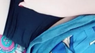 Masturbating