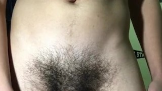 Bushy Boy Cums Quickly After No Nut November
