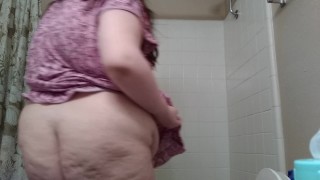 BBW dancing for her master