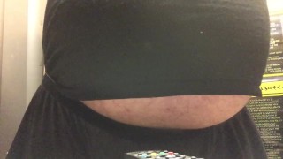bellyrubbs thro a shirt
