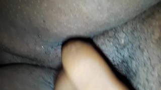 Ebony Bbw Strokes Her Kitty