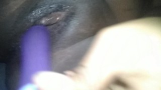 Ebony teen Playing with tight wet pussy