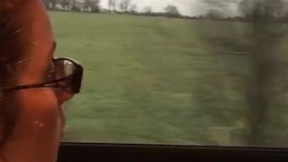 Fucking on train b4 next porn shoot