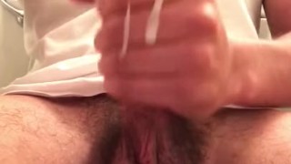 Huge load toilet jerk