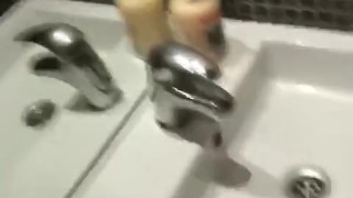 Sex in public toilet | blowjob