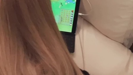 Petite Blonde getting fucked while playing RuneScape