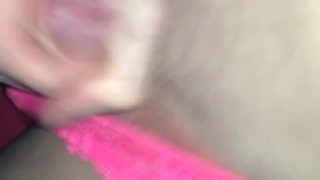 Sissy bent over with cumshot Finish