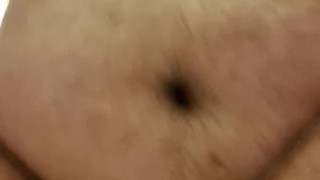 Belly Jiggles and Dildo in Shower