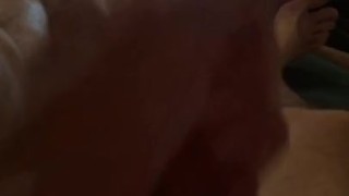 Another late jerk with lots of cum everywhere