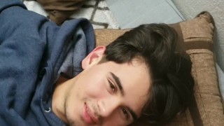 Covering boy in cum