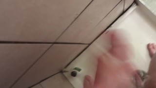 Skinny Scene boy masterbating in the shower *Big Dick Little Body*
