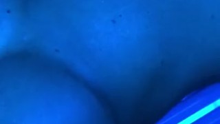 Tanning session before guzzling three loads at the gym.