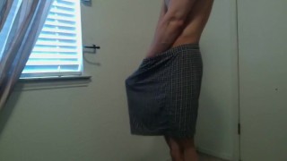 Boner in boxers