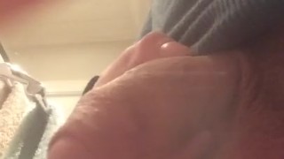 Close up big dick pissing