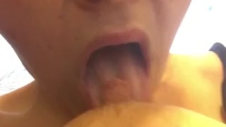 Horny milf fucks herself