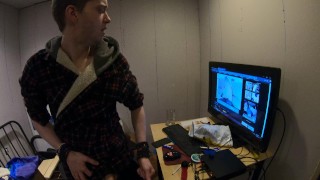 Straight StepBro watching porn [onlyfans.com/flint-wolf]