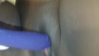 ebony Girlfriend plays with tight wet pussy