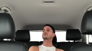 Public Fun - Jerking Off in the Backseat