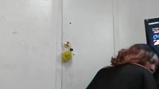 Ebony Bbw see thru quick twerk