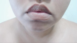 Red Lipstick Application