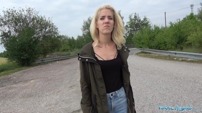 Public Agent Loud outdoor sex for slim pretty lost blonde