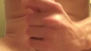 Bathroom cumshot