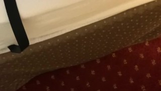 Hot MILF strapped to bed and takes a huge facial POV close up penetration