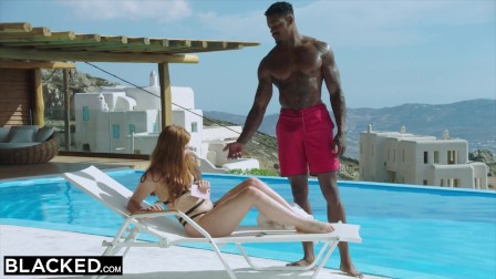 ebonyed bbc craving red head gets dominated on vacation