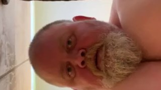 Bam balls deep in the shower.