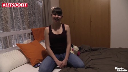 LETSDOEIT - French teen Babe CUMS Over & Over