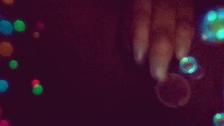 Ebony Petite Pussy Dripping Wet & Cums Hard on Snapchat