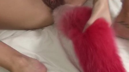 My fur tail butt plug!