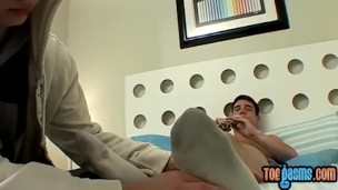 Young feet lovers are anally fucking and sucking feet