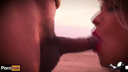 Hot Sexy French Teacher Sucks Public indian College Student on The Beach
