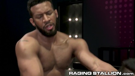 RagingStallion Muscle Hunk Latino & ebony Daddy Hot Rough Sex