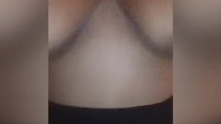 Playing with my huge titties