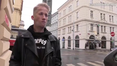 CZECH HUNTER 397 -  Blonde Stud Picked Up From The Streets & Enjoys A Dick Up His Smooth Ass