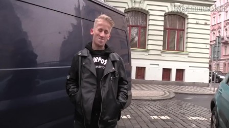 CZECH HUNTER 397 -  Blonde Stud Picked Up From The Streets & Enjoys A Dick Up His Smooth Ass