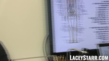 LACEYSTARR - Doctor GILF eats Pascal White cum after sex