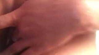 Teen home alone in the shower